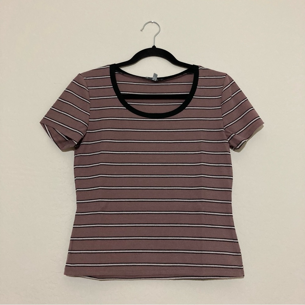 Charlotte Russe Pink Striped Top